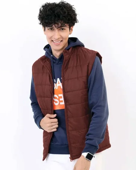 Men Padded Vest Jacket