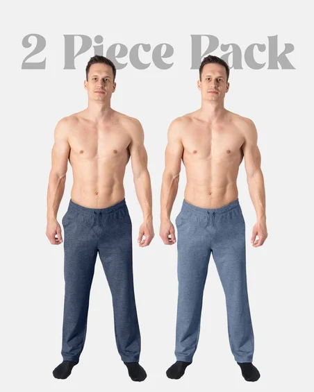 Pantoneclo Men's Knit 2 Pcs Pack Lounge Trouser