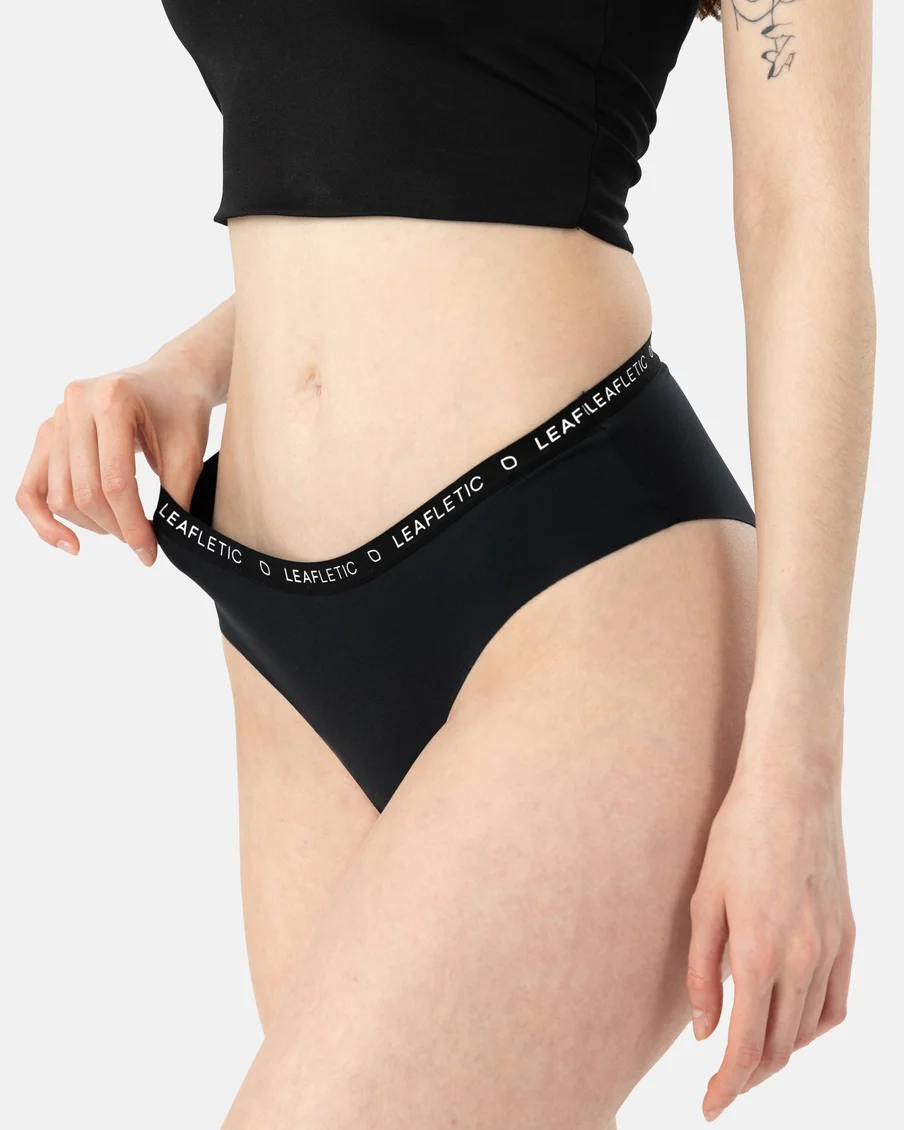 Image 4 of - ladiesmidrisehipstersbriefcottonblackun5jpg