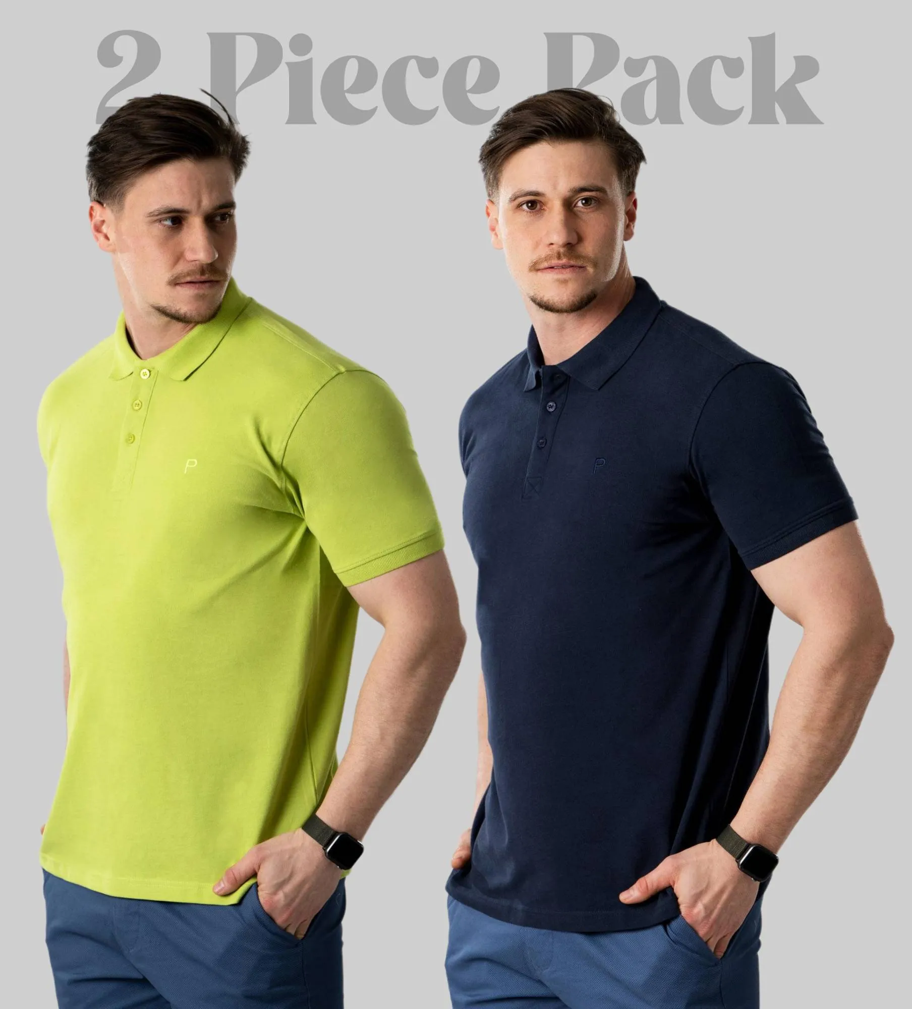 Tricou polo pentru bărbați Pachet 2 buc