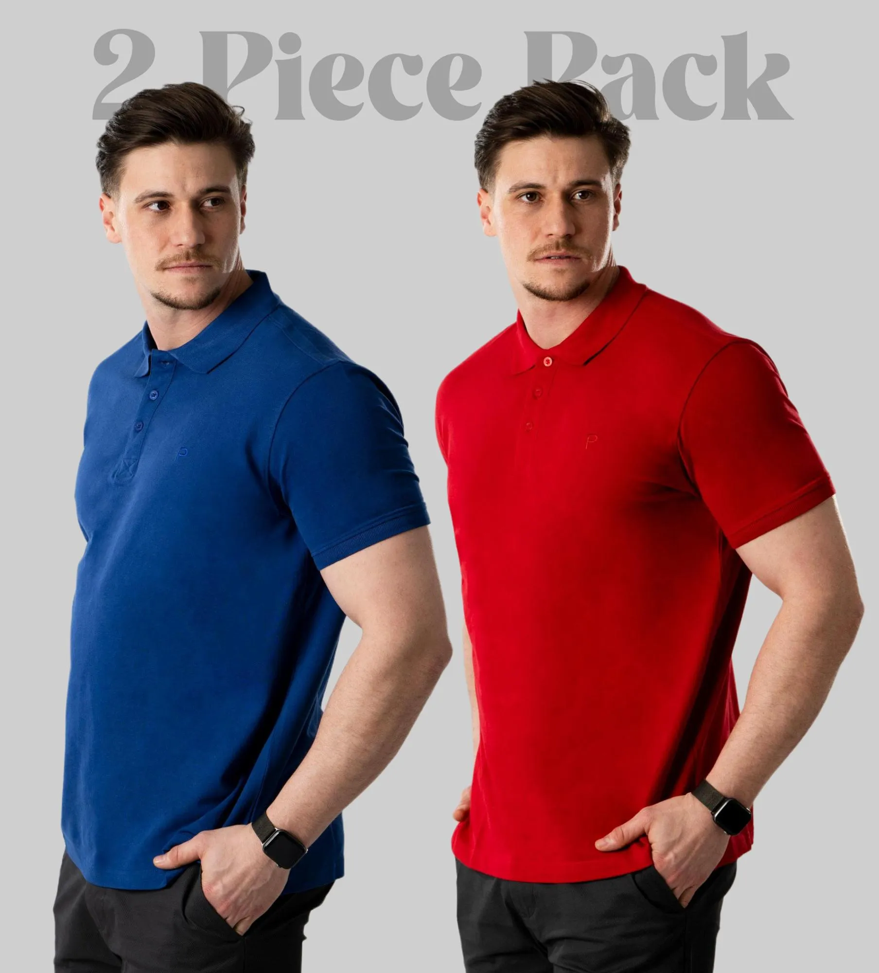 Tricou polo pentru bărbați Pachet 2 buc
