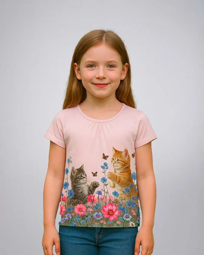 Tricou imprimat pentru fete
