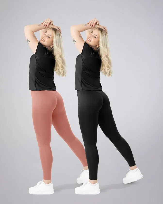 Leggins / colanți lungi femei - pachet de 2