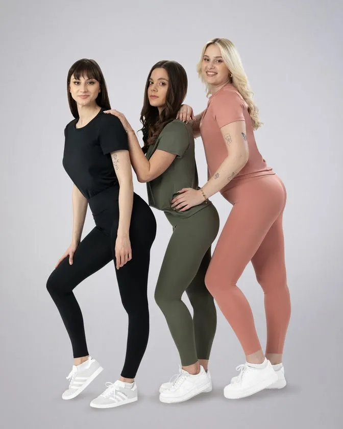 Leggins / colanți lungi femei - pachet de 3