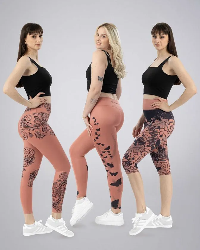 Leggins / colanți lungi femei - pachet de 3