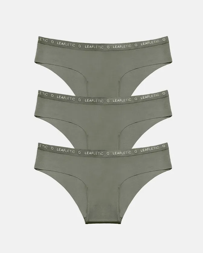 Chiloți hipster din nylon și elastan pentru femei - Pachet de 3