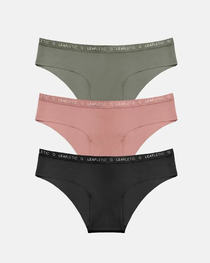 Chiloți hipster din nylon și elastan pentru femei - Pachet de 3