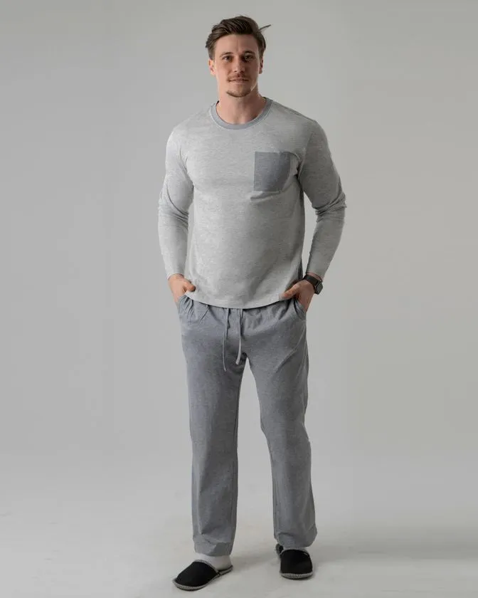 Pijama lungi pentru bărbați - cămașă de noapte
