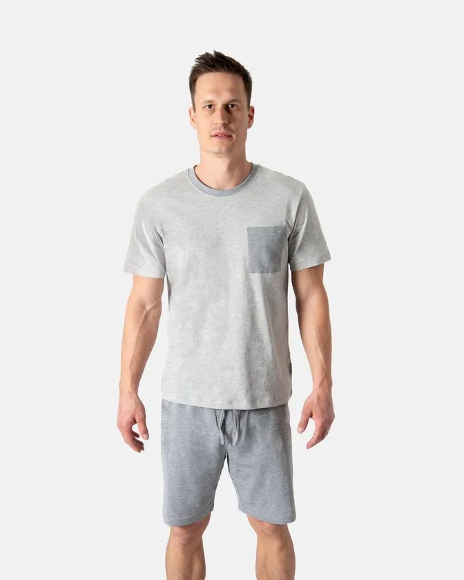 Pijama scurte pentru bărbați - cămașă de noapte