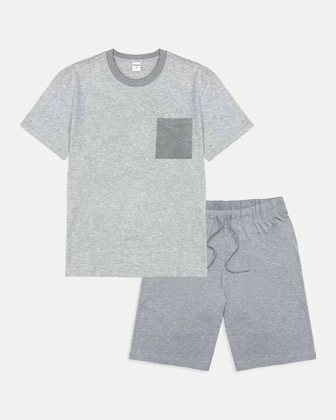 Pijama scurte pentru bărbați - cămașă de noapte