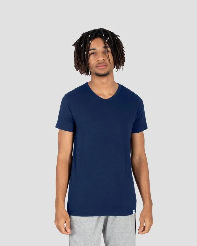 Tricou V-neck din bumbac moale